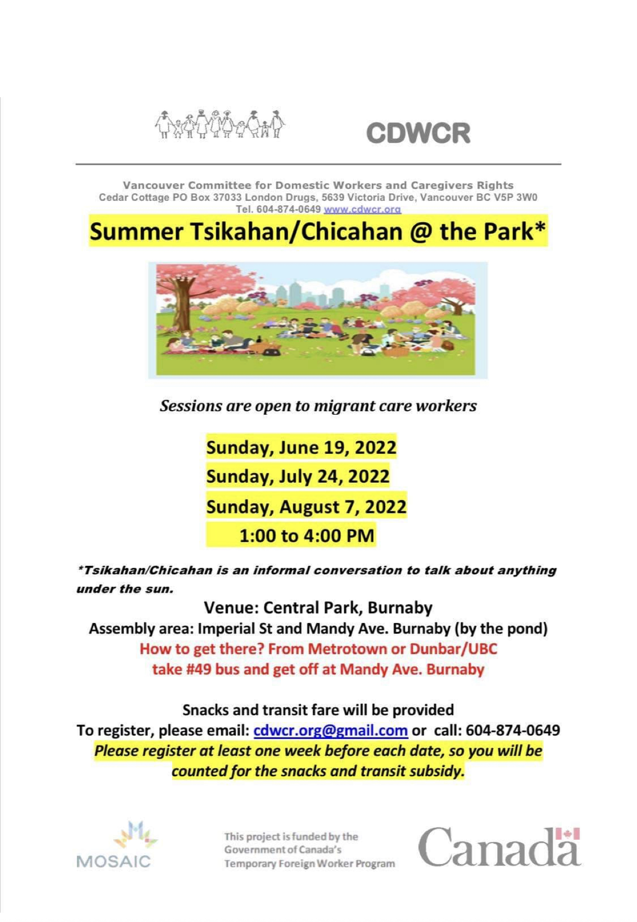 Tsikahan at the park